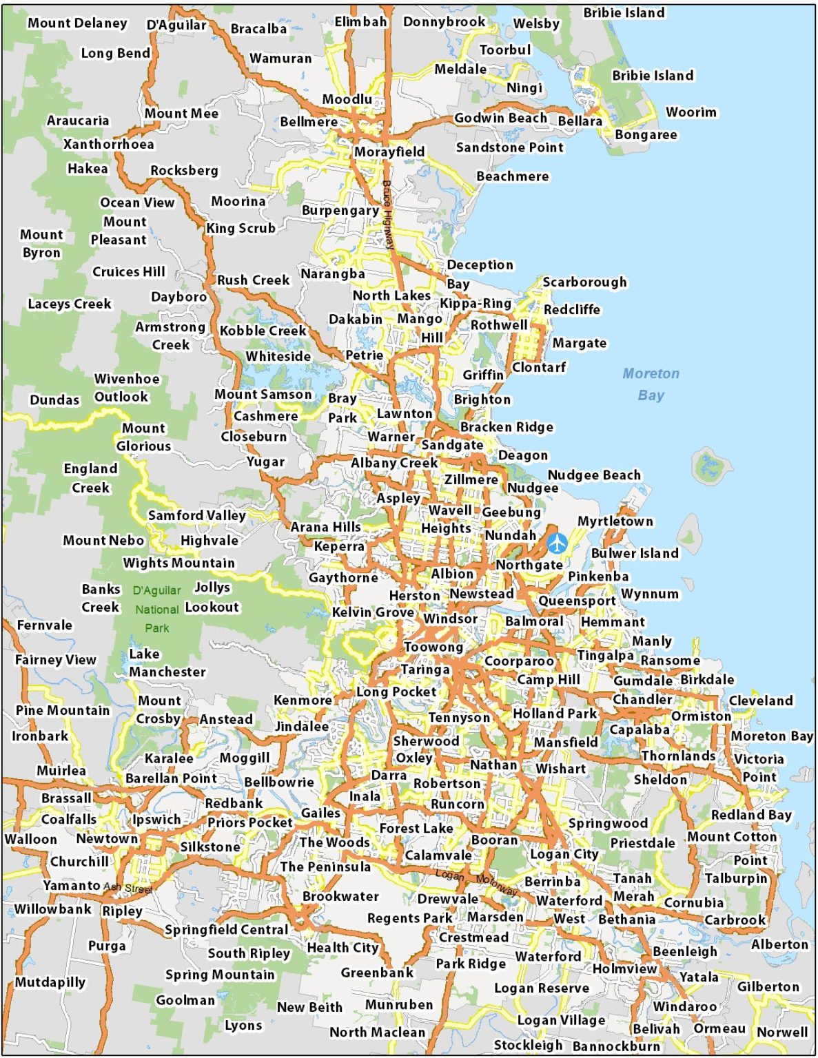 Brisbane Map Australia 1187x1536 