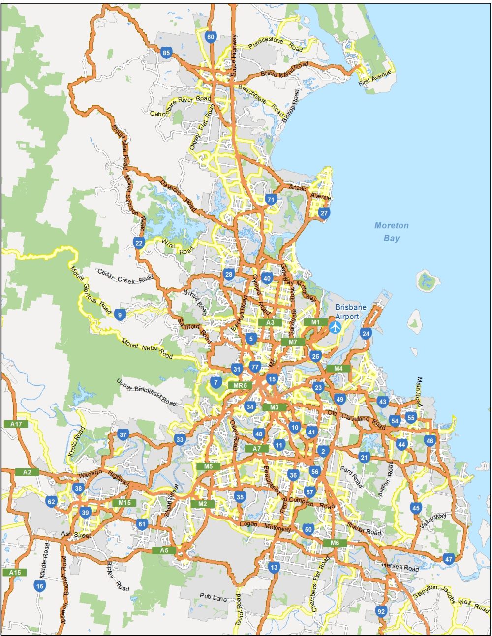 Brisbane Road Map