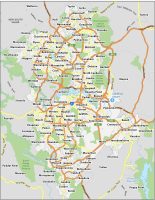 Canberra Map Australia