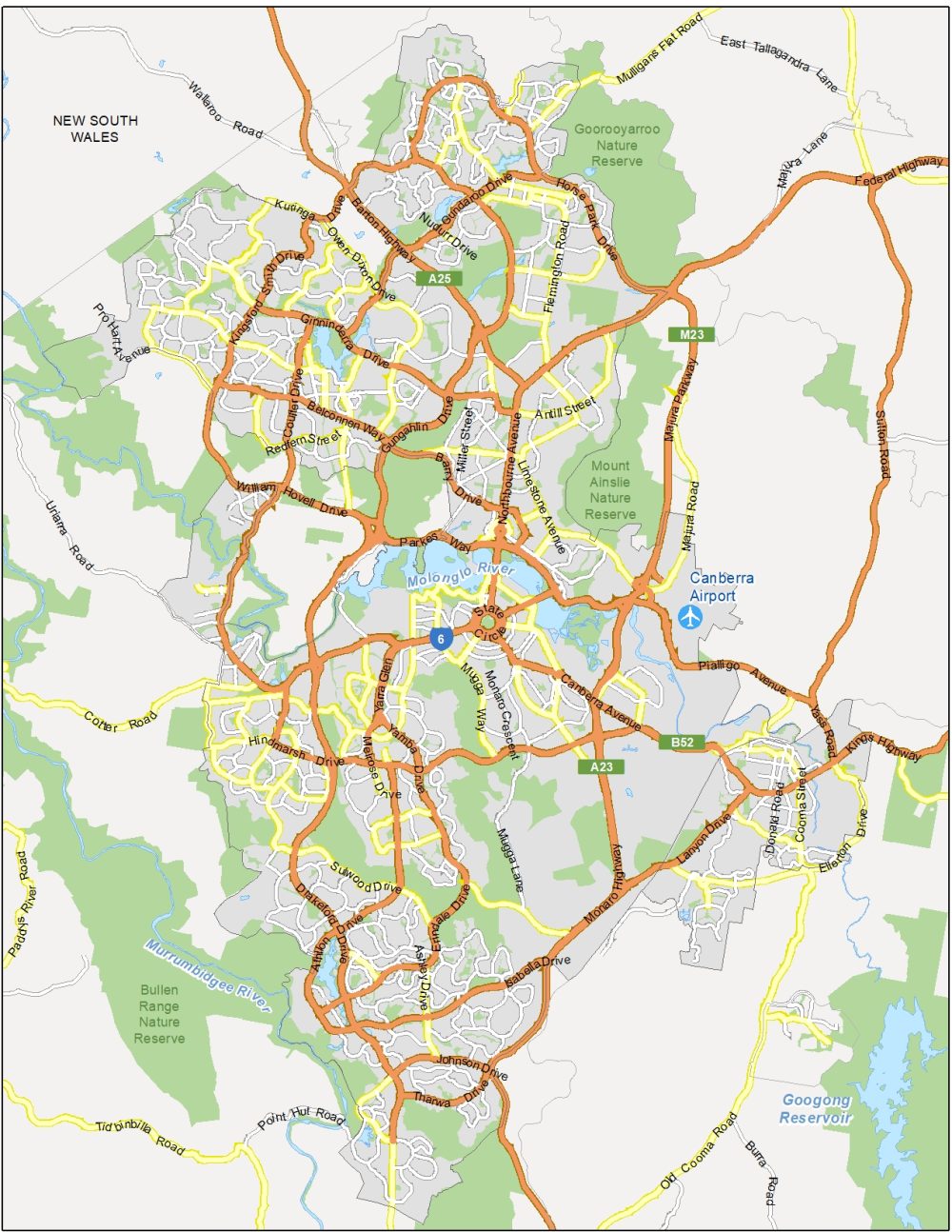 Canberra Road Map