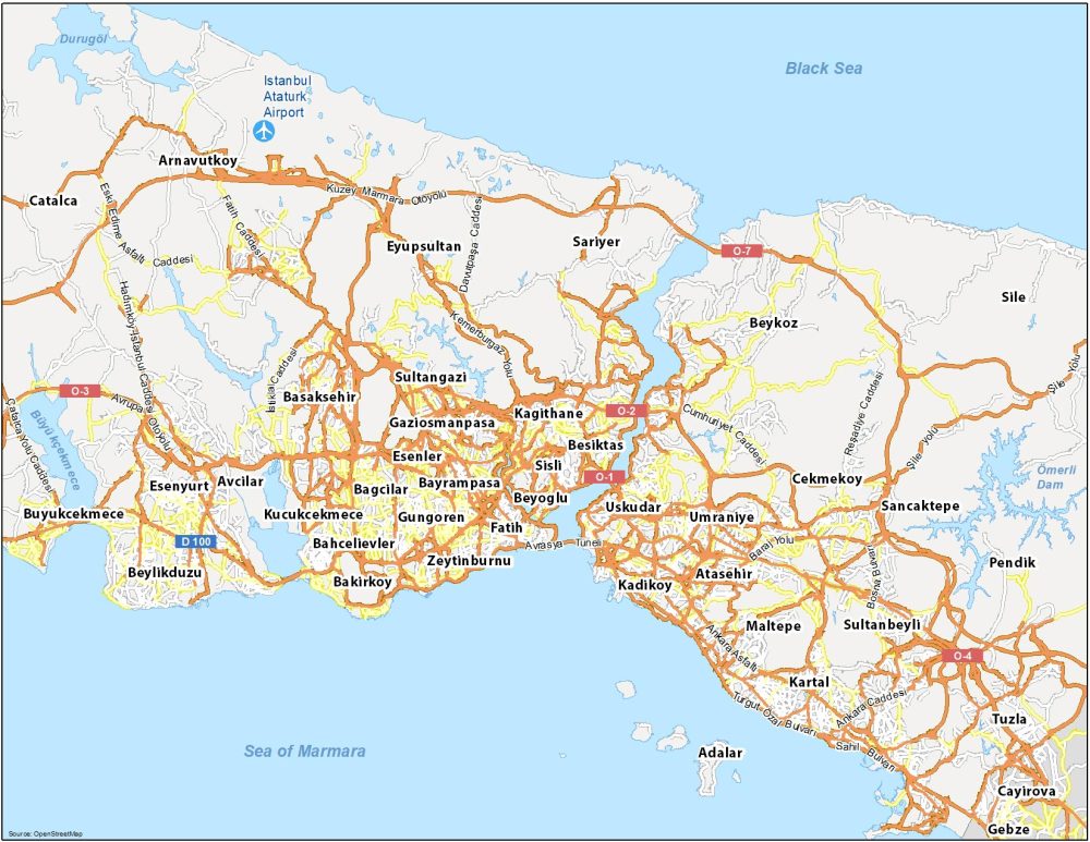 Istanbul Map Turkey