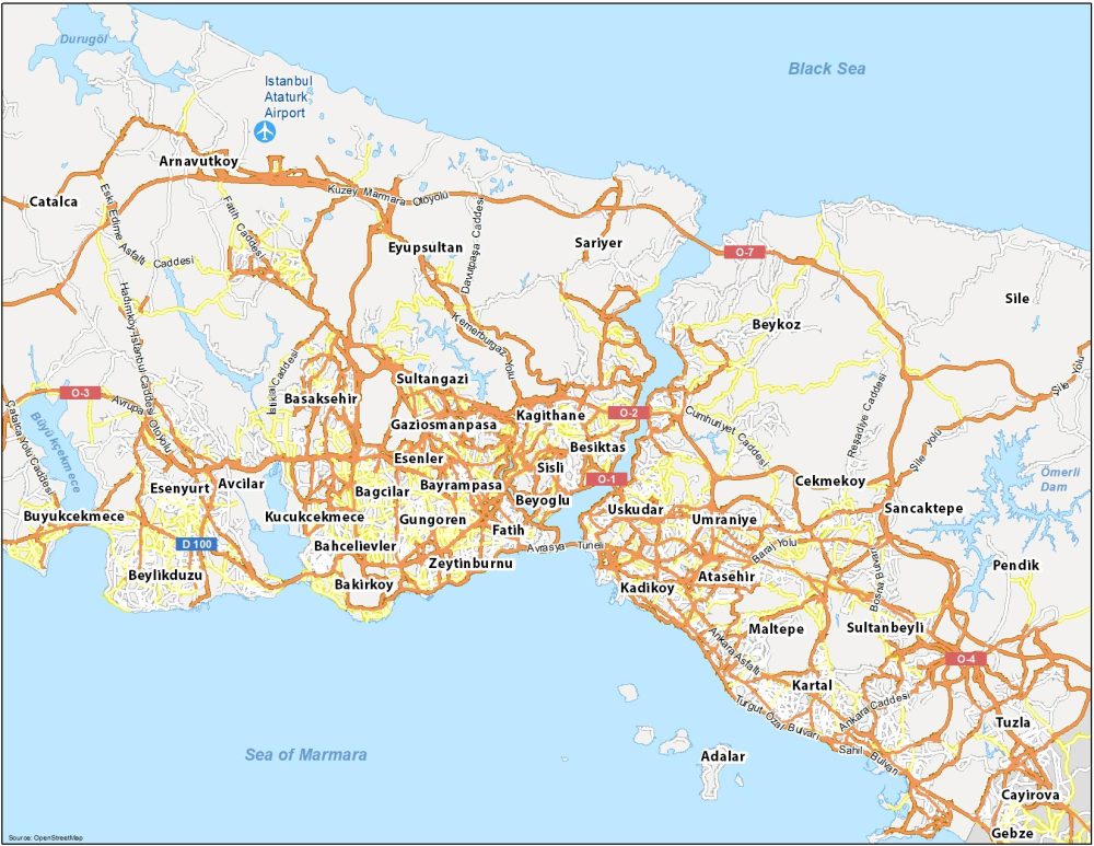 Map Of Istanbul Turkey GIS Geography   Istanbul Map Turkey 1000x773 