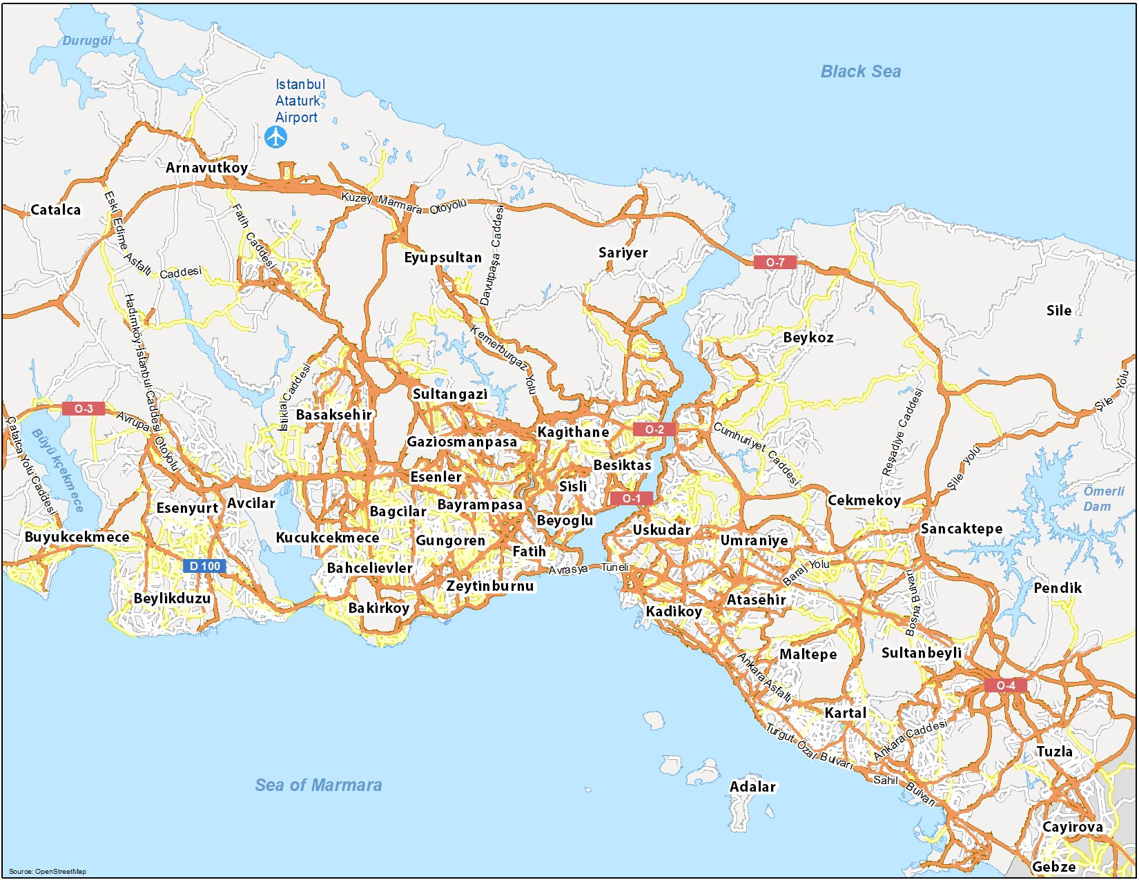 Istanbul Map Turkey 