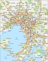 Melbourne Map Australia