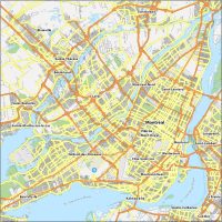 Montreal Map Canada