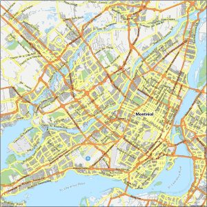 Map of Montreal, Quebec - GIS Geography