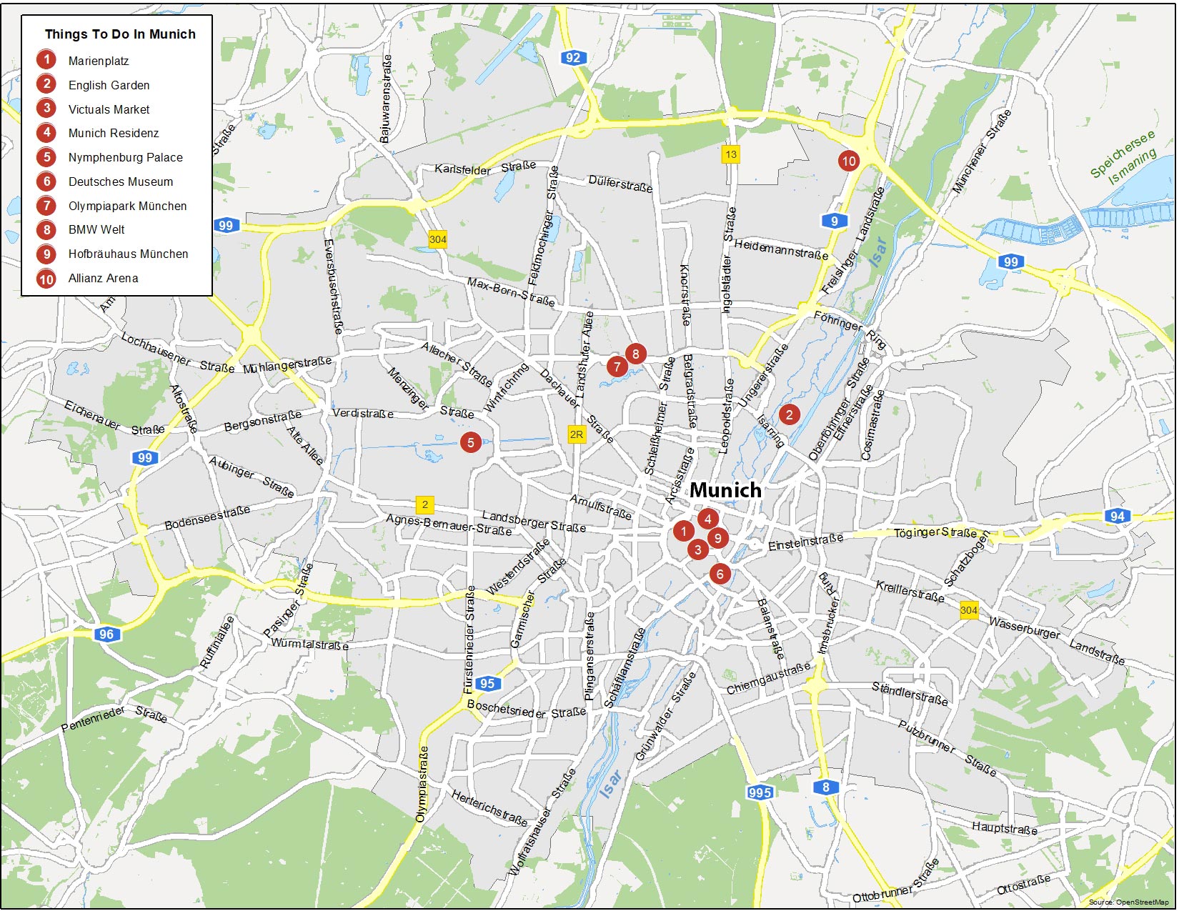 Map Of Munich Germany GIS Geography
