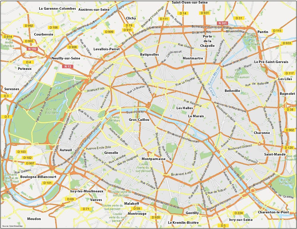 Paris Map France