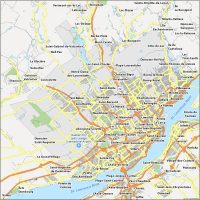 Quebec City Map Canada