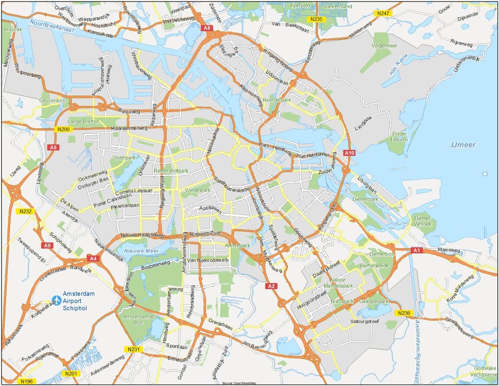Amsterdam Road Map