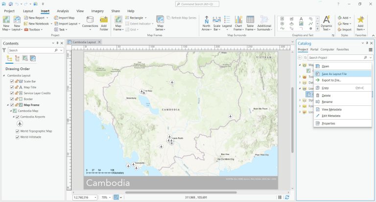 How To Create Map Templates in ArcGIS Pro