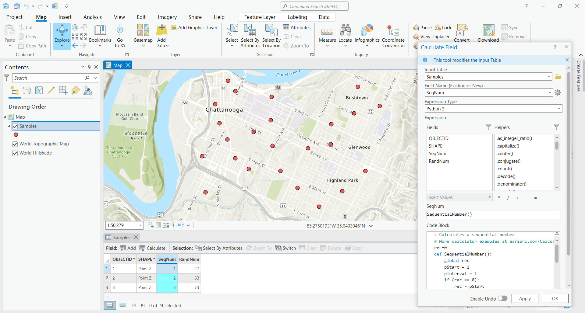 Sequential Random Numbers ArcGIS Pro 