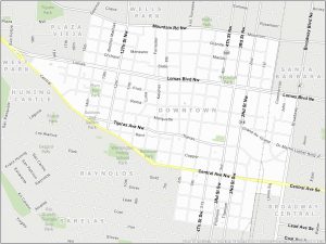 Albuquerque Downtown Map