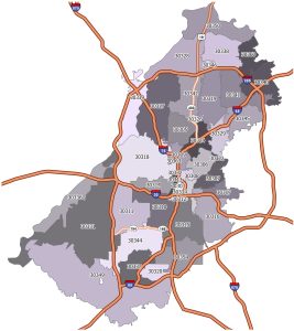 Atlanta Zip Code Map