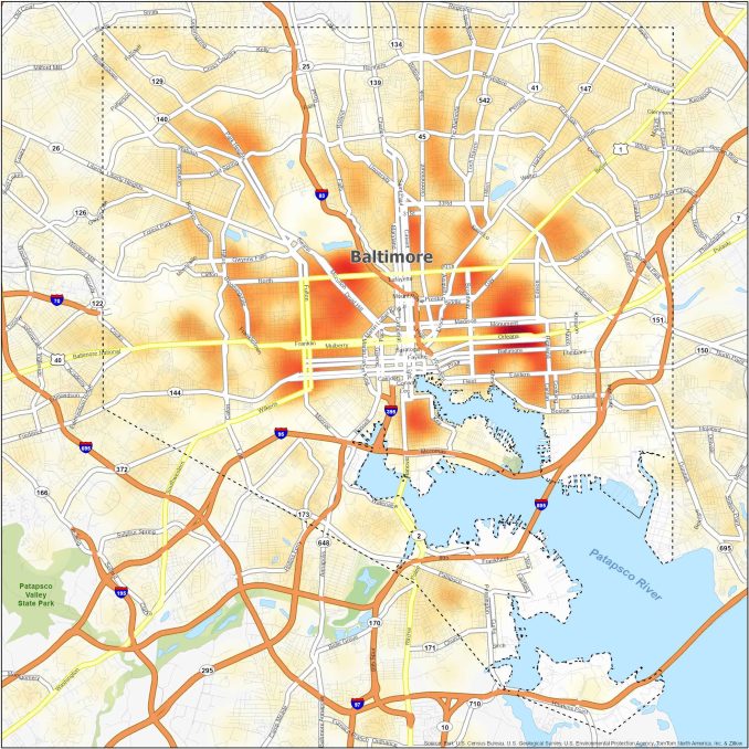 Baltimore Crime Map GIS Geography