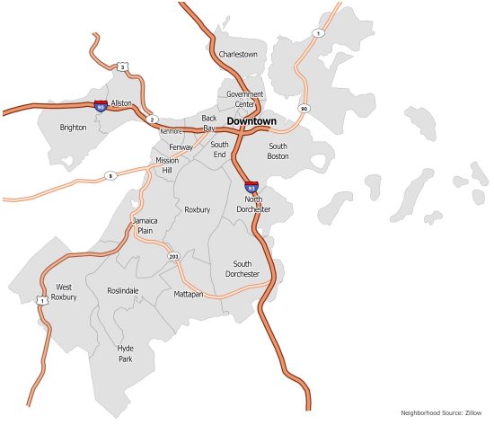 Boston Neighborhoods Map 550x473 