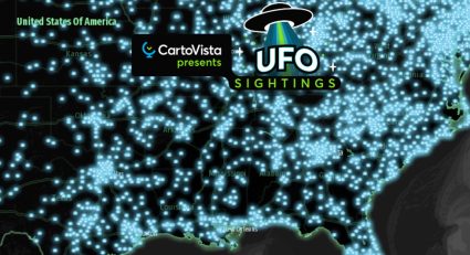 CartoVista UFO Sightings Map
