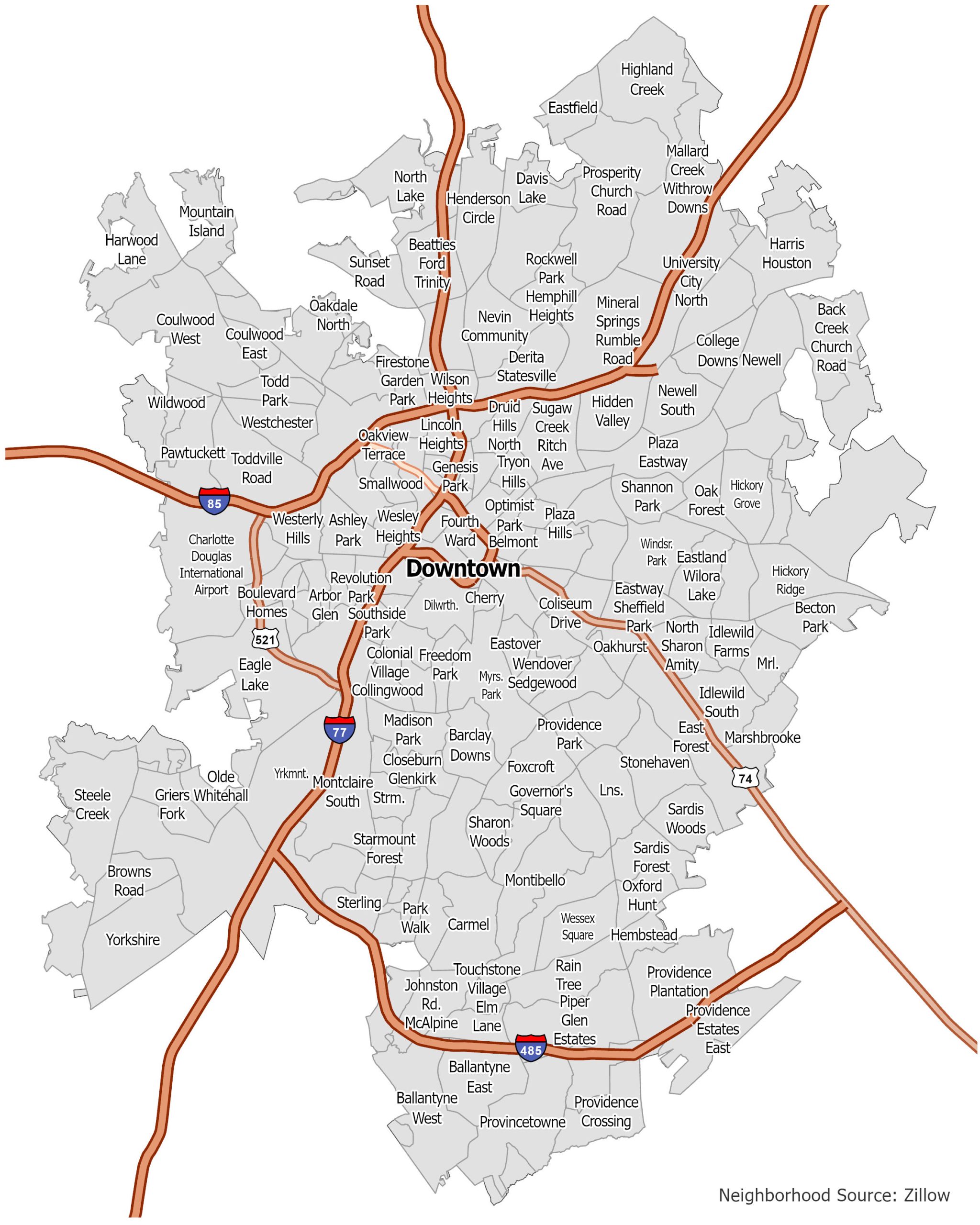 Charlotte Neighborhood Map Gis Geography