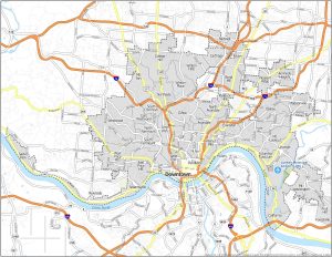 Cincinnati Neighborhood Map - GIS Geography