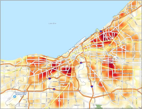 Cleveland Crime Map 1 550x425 