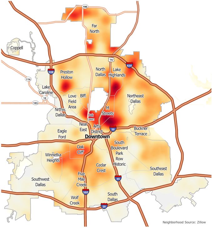 Dallas Crime Map GIS Geography