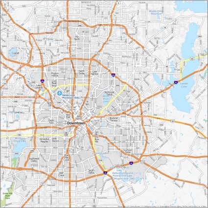 Dallas Neighborhood Map - GIS Geography