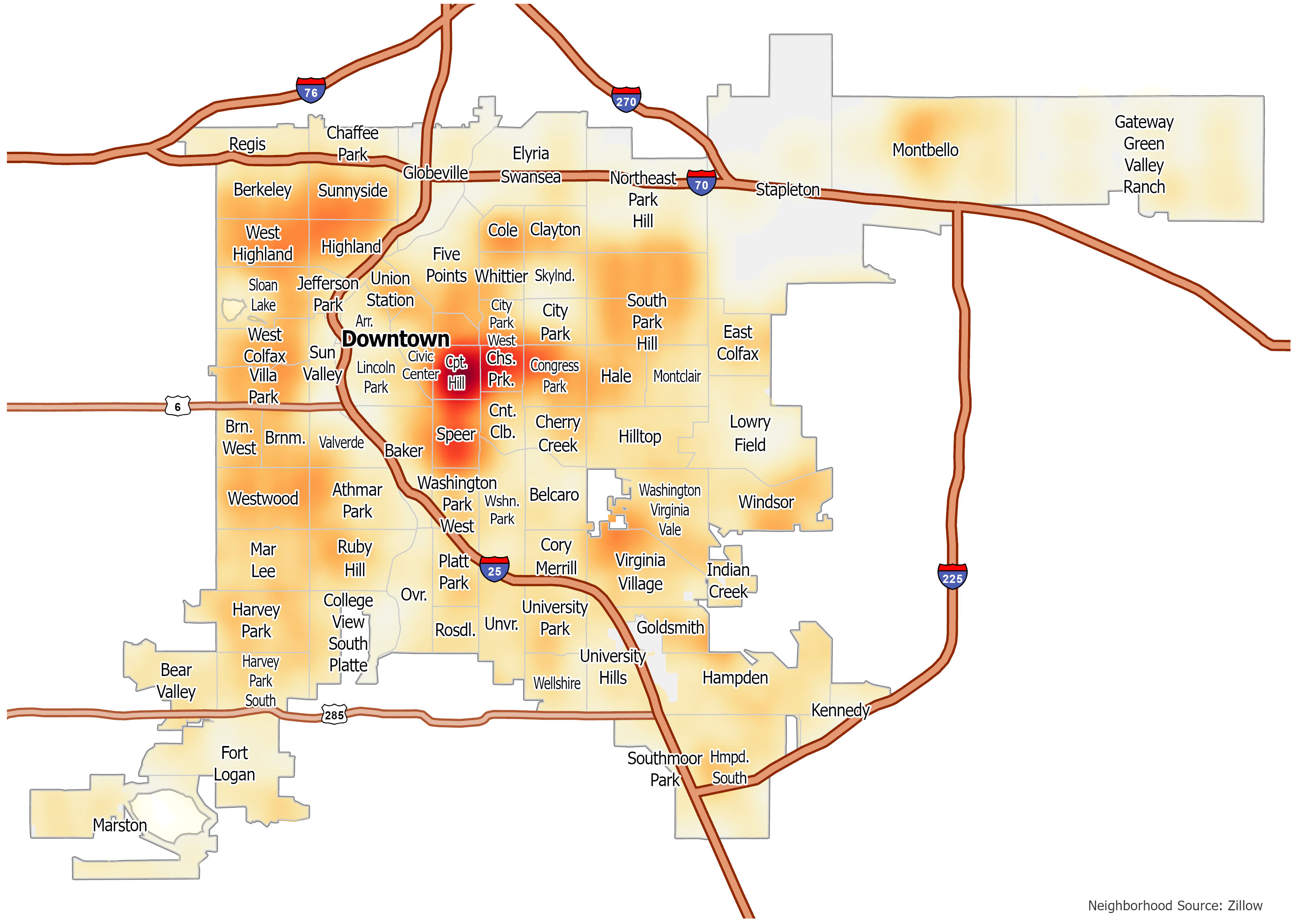 Denver Crime Map GIS Geography