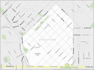 Denver Downtown Map
