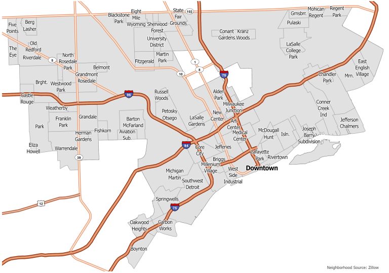 Detroit Neighborhoods Map 768x539 