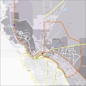 El Paso Zip Code Map