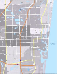 Fort Lauderdale Zip Code Map