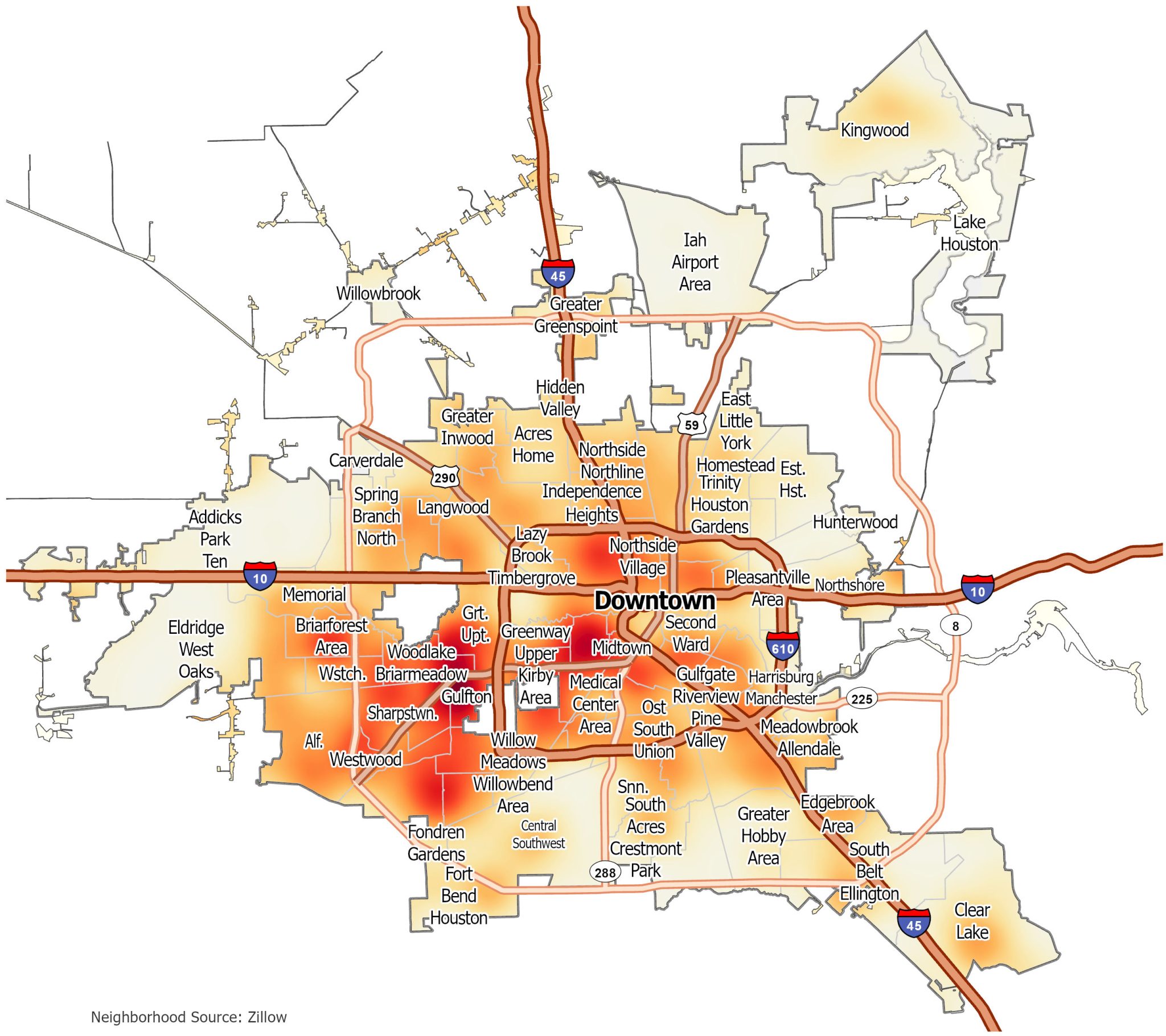 Houston Crime Map Gis Geography 4341