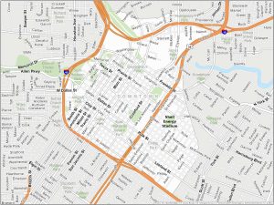 Houston Downtown Map
