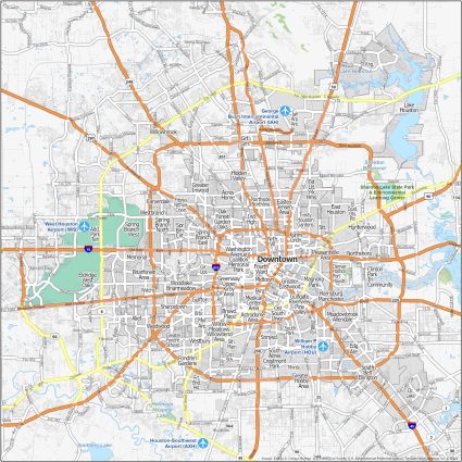 Houston Neighborhood Map - GIS Geography