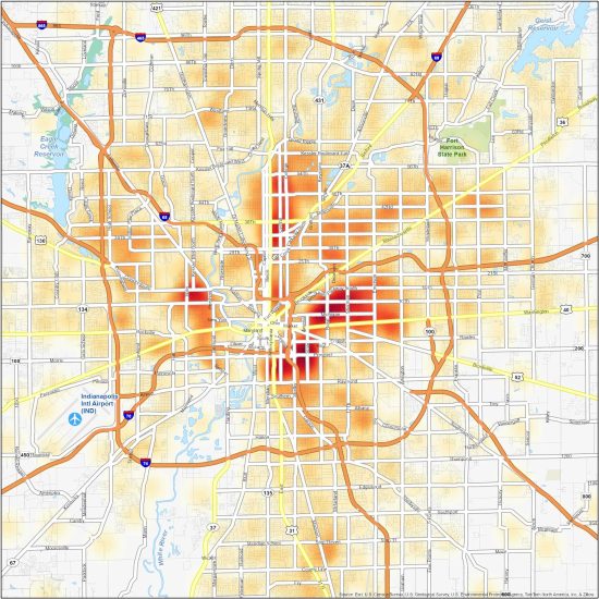 Indianapolis Crime Map GIS Geography