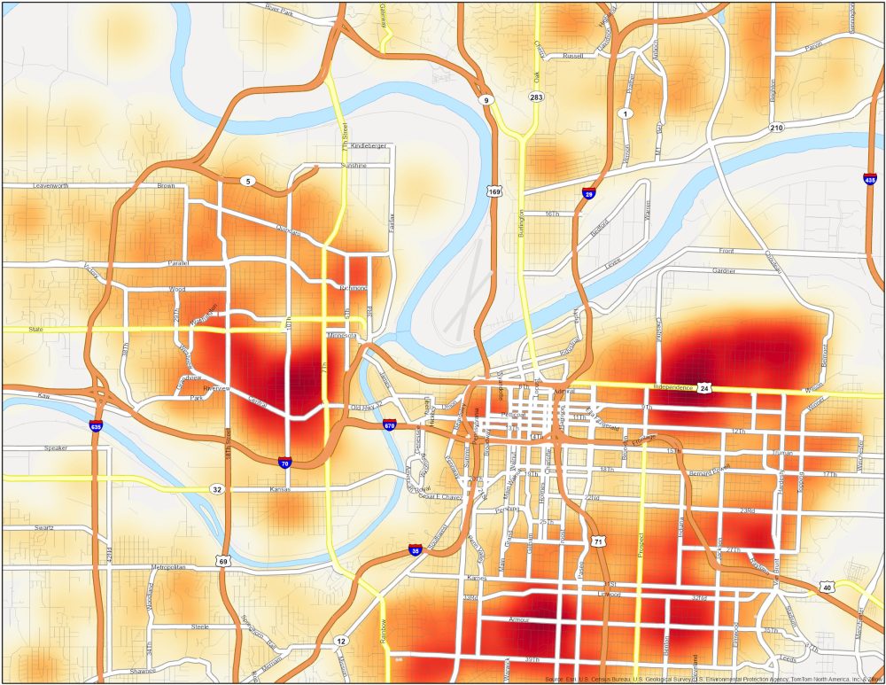 Kansas City Downtown Crime Map