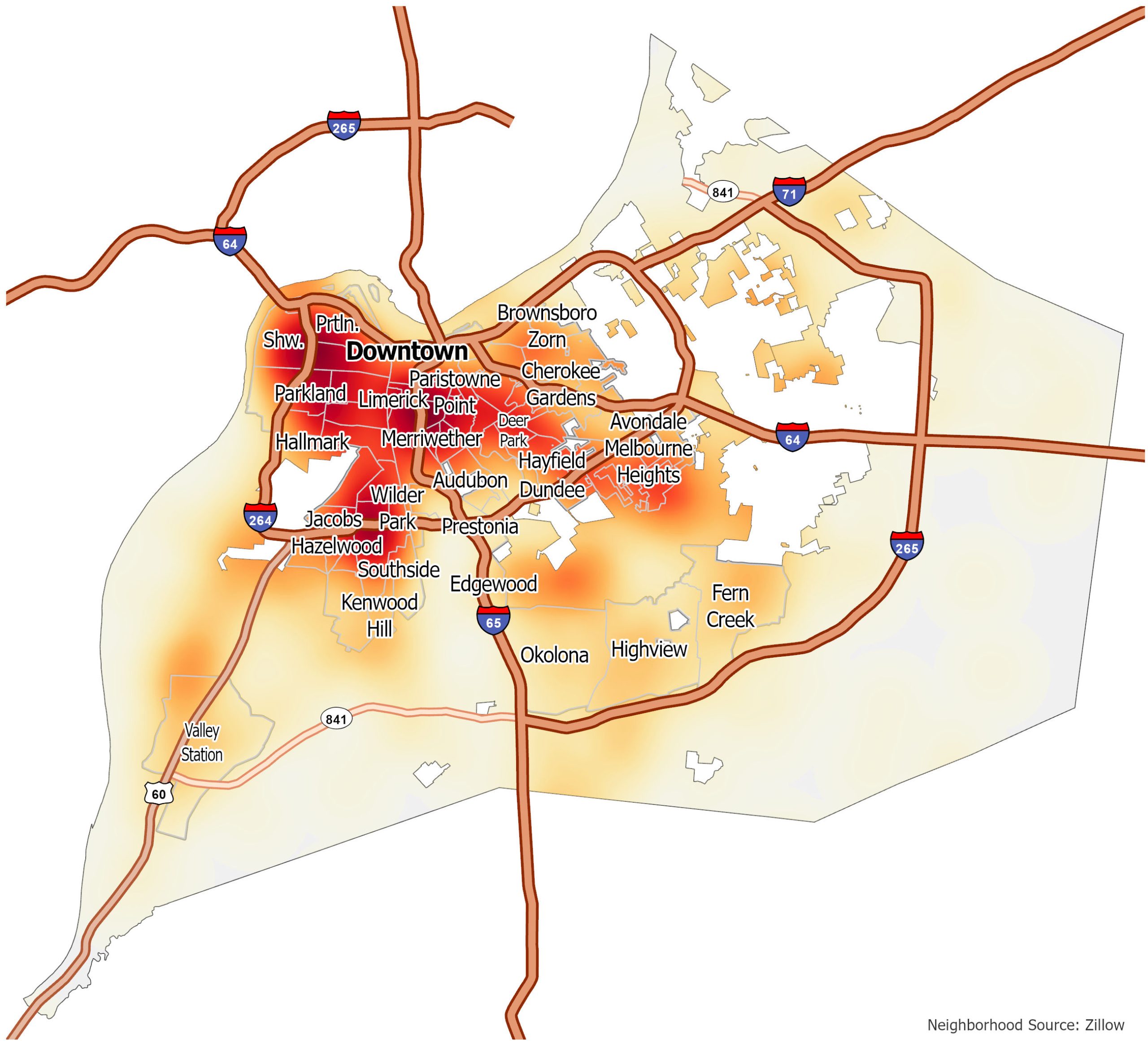 Louisville Crime Map Scaled 