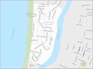 Memphis Harbor Town Map