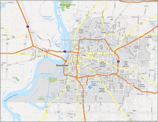 Memphis Neighborhood Map - GIS Geography