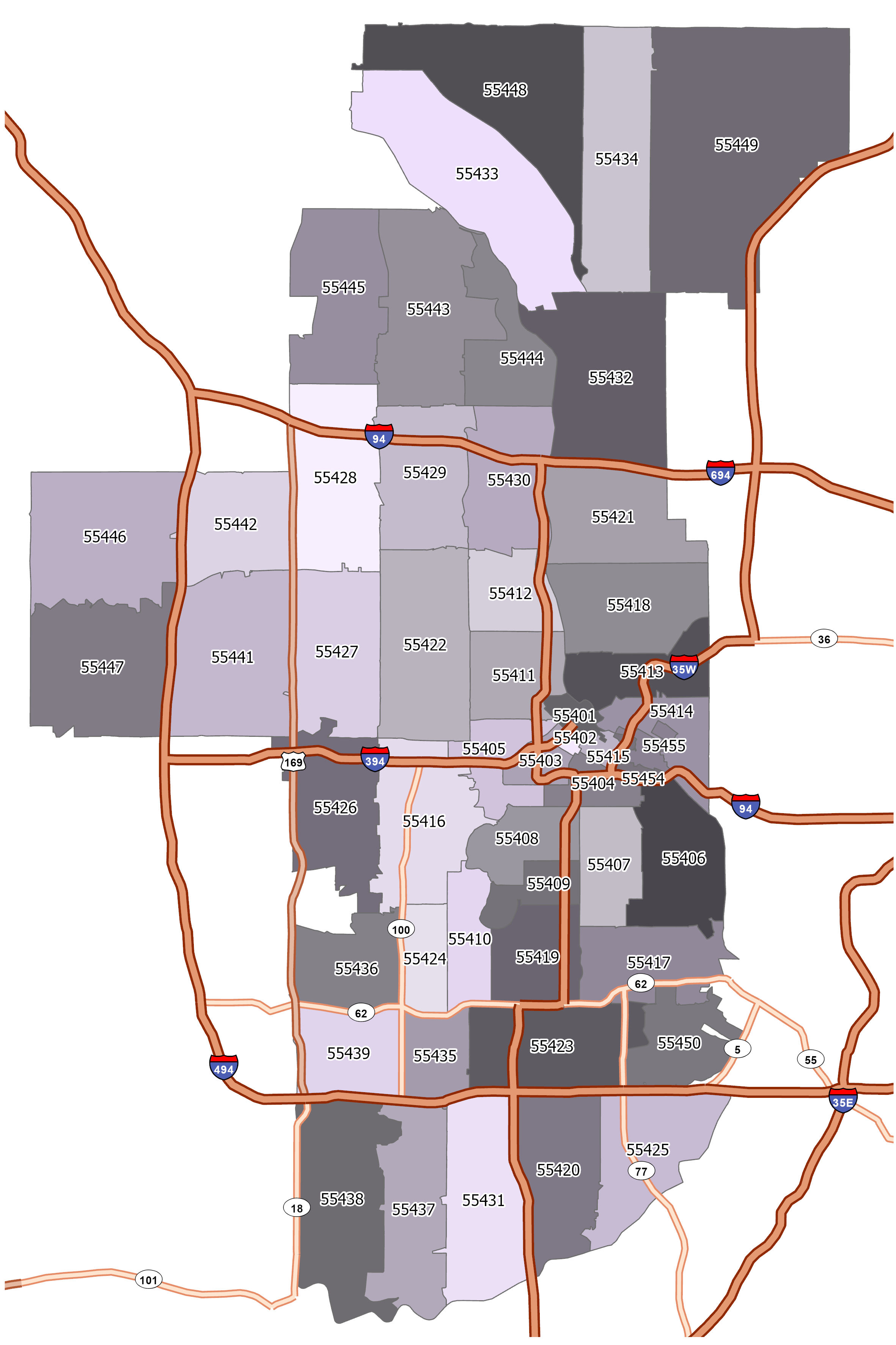 Minneapolis Zip Code Map Zip Code Map Sexiz Pix