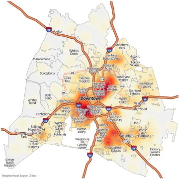 Nashville Crime Map - GIS Geography