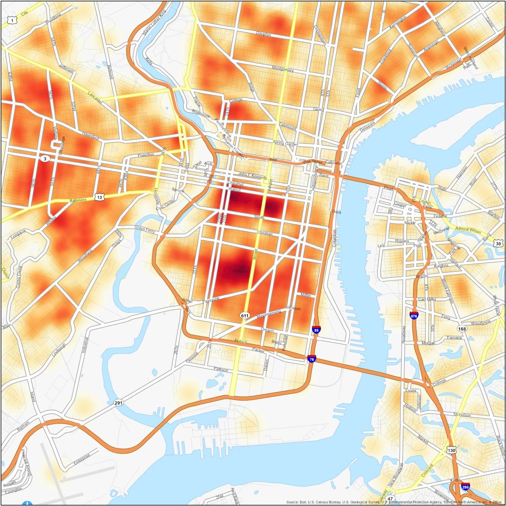Philadelphia Downtown Crime Map
