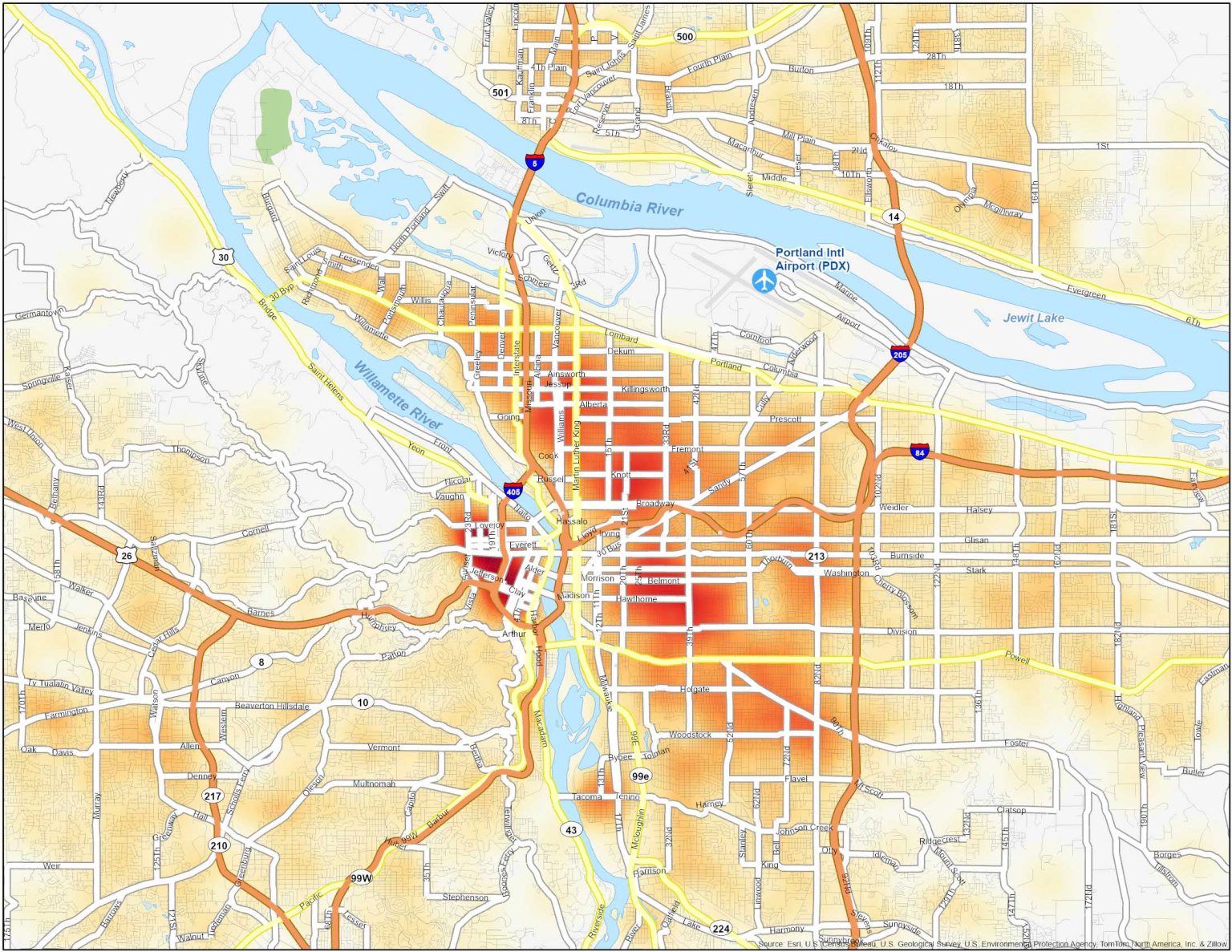 Portland Crime Map - GIS Geography