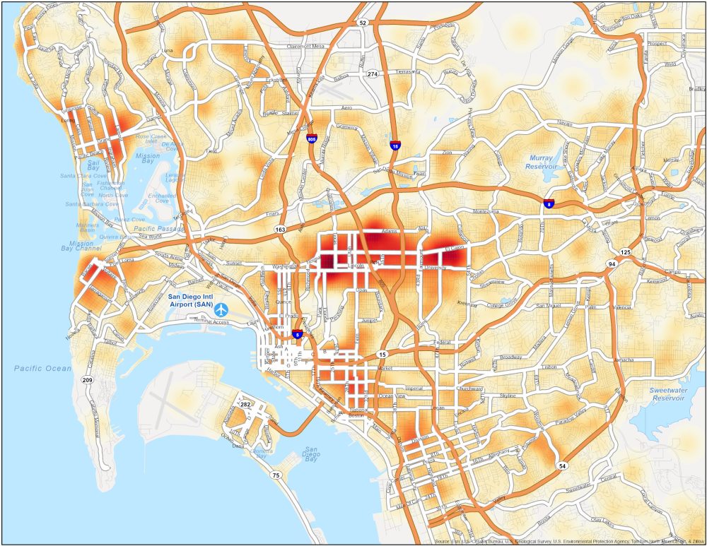 San Diego Downtown Crime Map