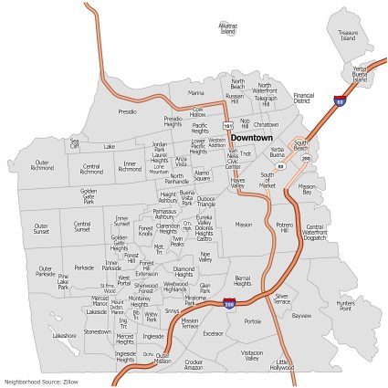 San Francisco Neighborhood Map 425x425 