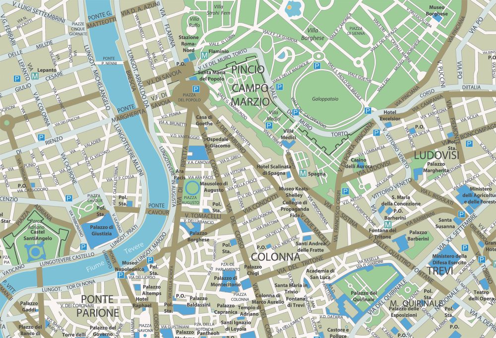 Borghese Gallery and Museum Map