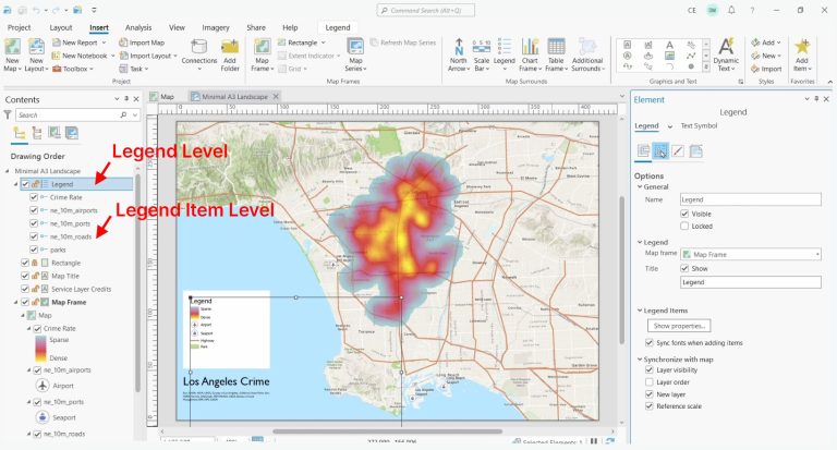 Customizing Legends ArcGIS Pro