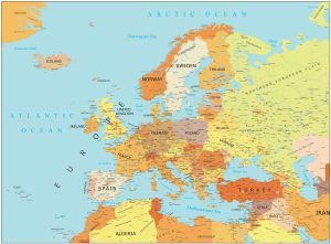 High Resolution Europe Map