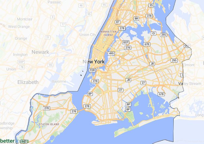 Map of New York City - GIS Geography