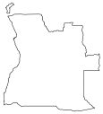 Angola Blank Map
